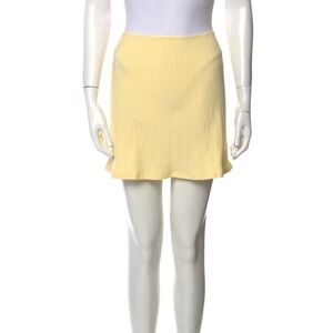 Reformation Yellow Mini Skirt
